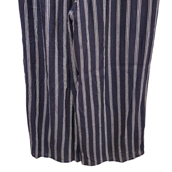 Hollister Womens Ultra High Rise Striped Wide Leg Pants Size Medium Coastal - Picture 6 of 11
